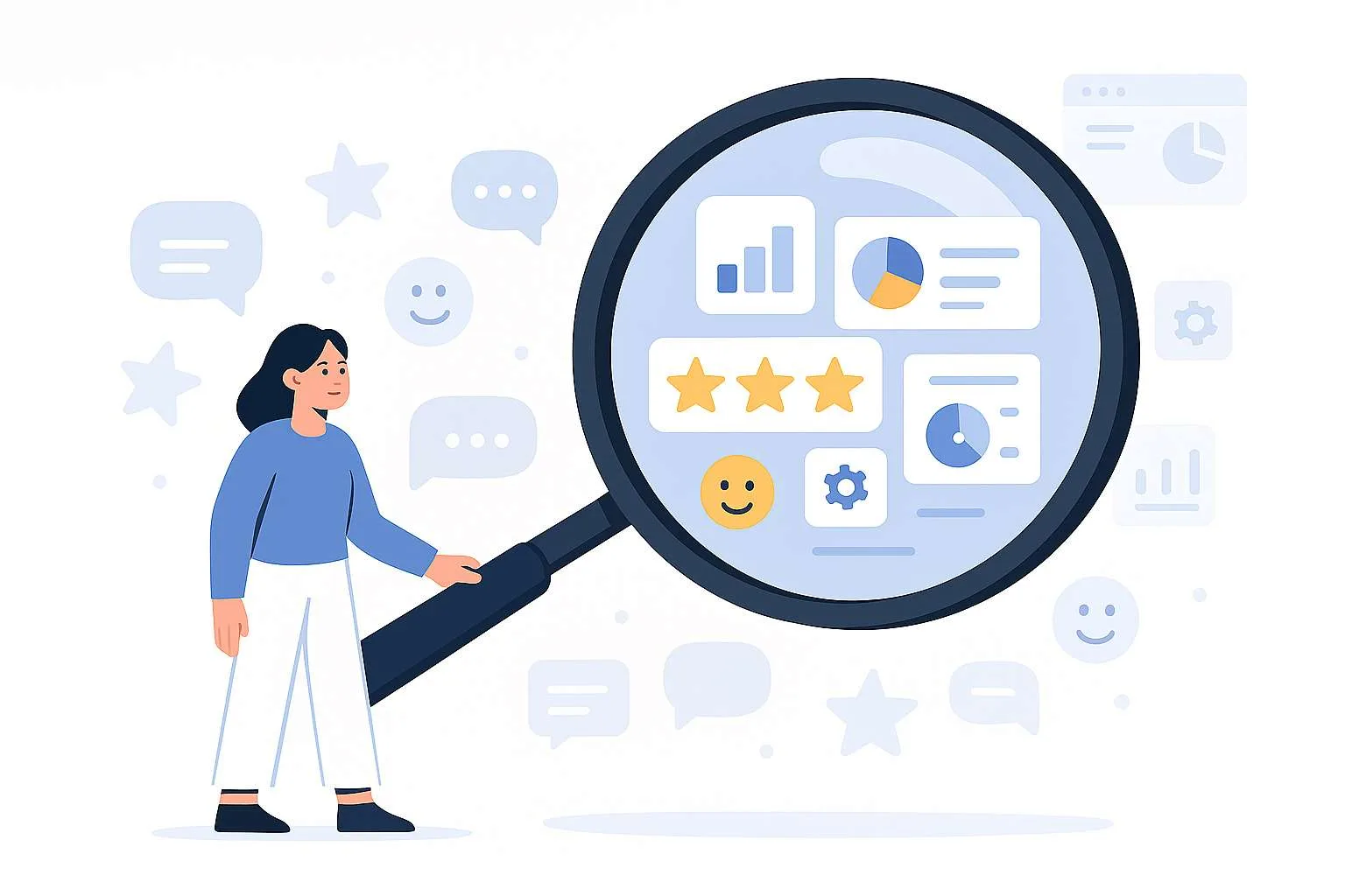Monitoring NPS de la satisfaction client au moyen d'un chat dialog