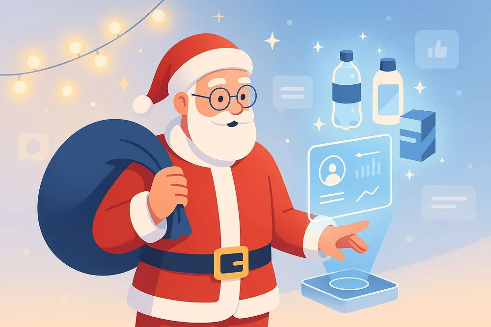 Un Père Noël propulsé par l'IA pour le marketing FMCG