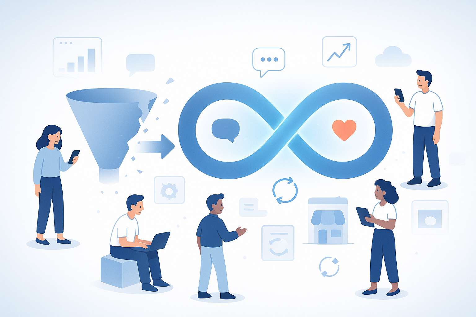 Infinity Loop Marketing multiplié par l'IA : la nouvelle voie de la communication client
