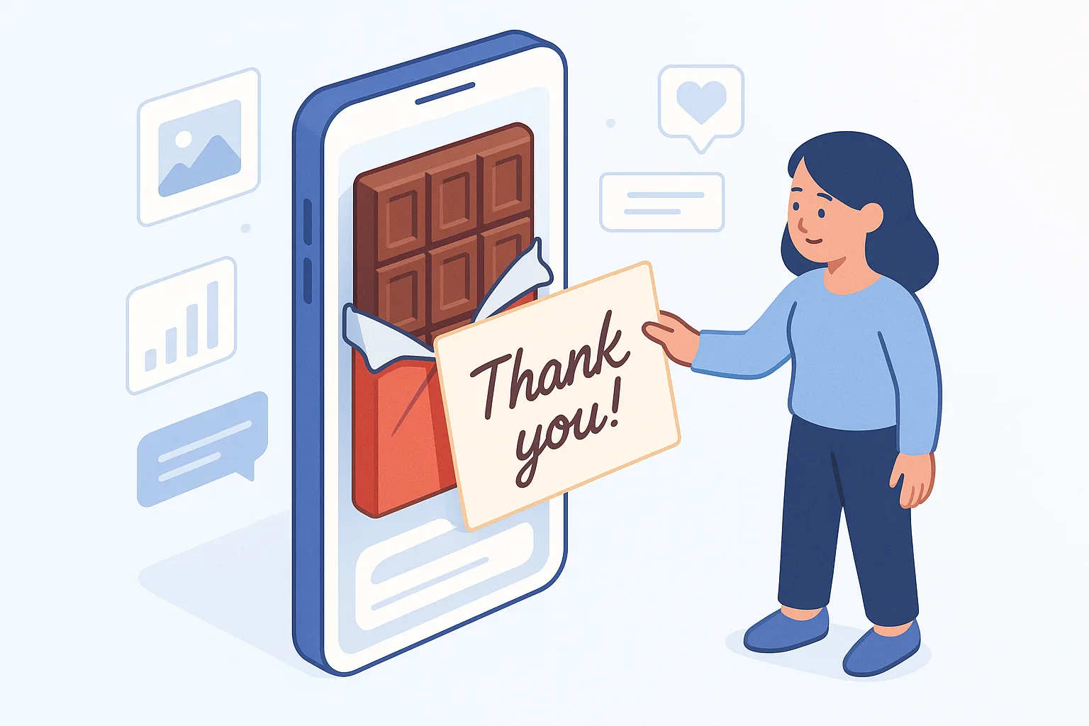 Le marketing de recommandation personnalisé avec des cadeaux en chocolat