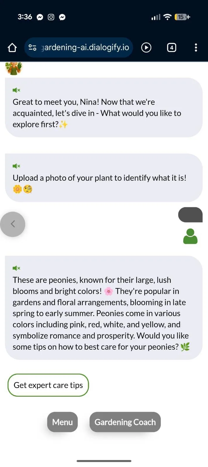 Botanify KI-Healthcheck anhand eines Pflanzenfotos