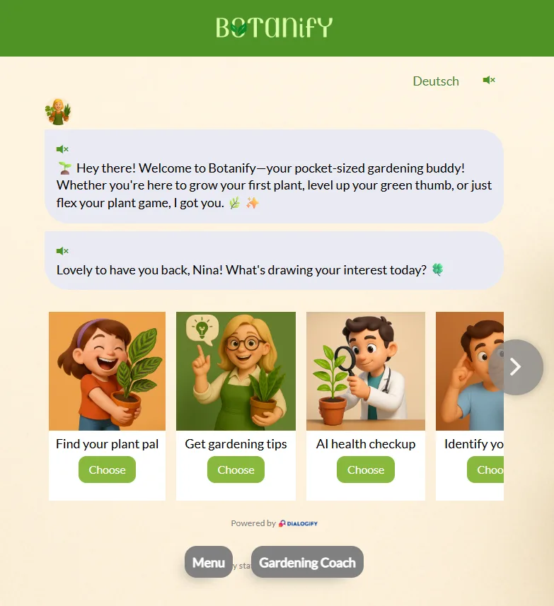 Botanify-Pflanzenquiz: finde deinen Pflanzenpartner