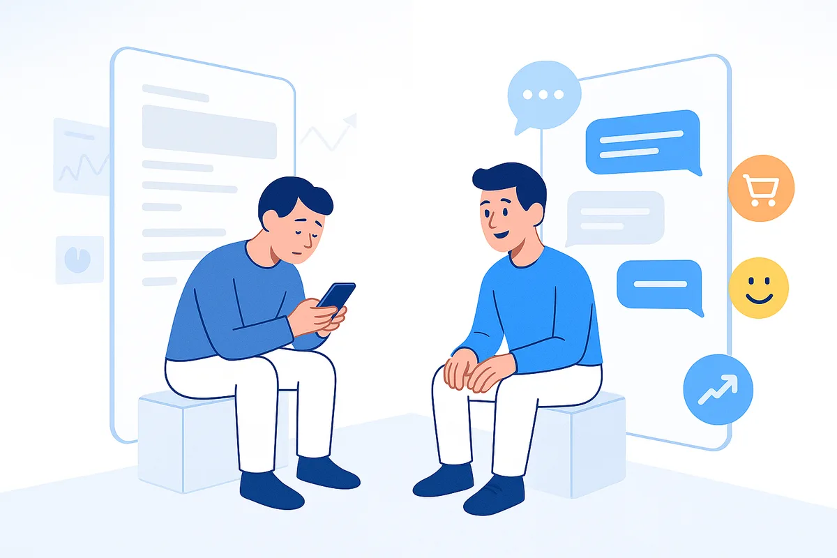 UX conversationnelle vs scroll : insights sur le ROI pour les marques FMCG